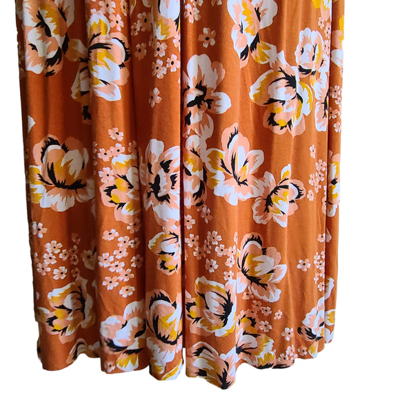 RACHEL PALLY Orange Floral Zahara Sleeveless‎ Maternity Maxi Dress Women's XS - Picture 10 of 15